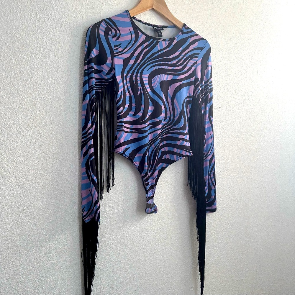 Nasty gal Fringe arm bodysuit